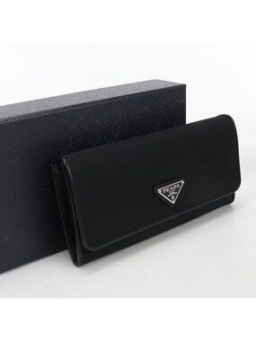 Prada Wallet Bifold Triangle Logo Nylon
